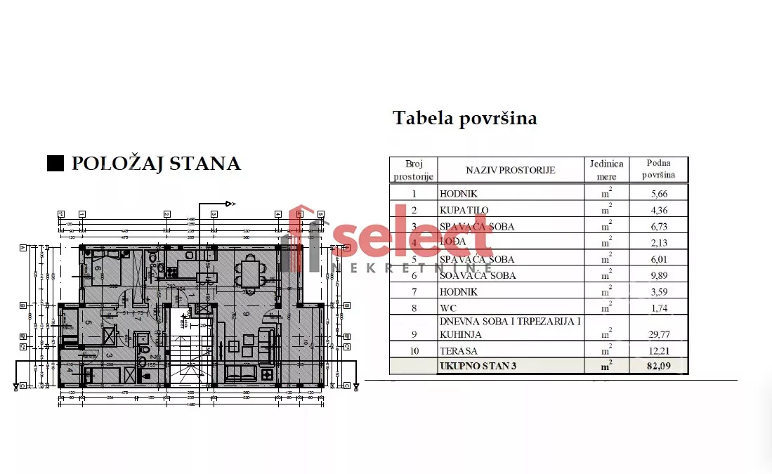 Troiposoban stan | 4zida