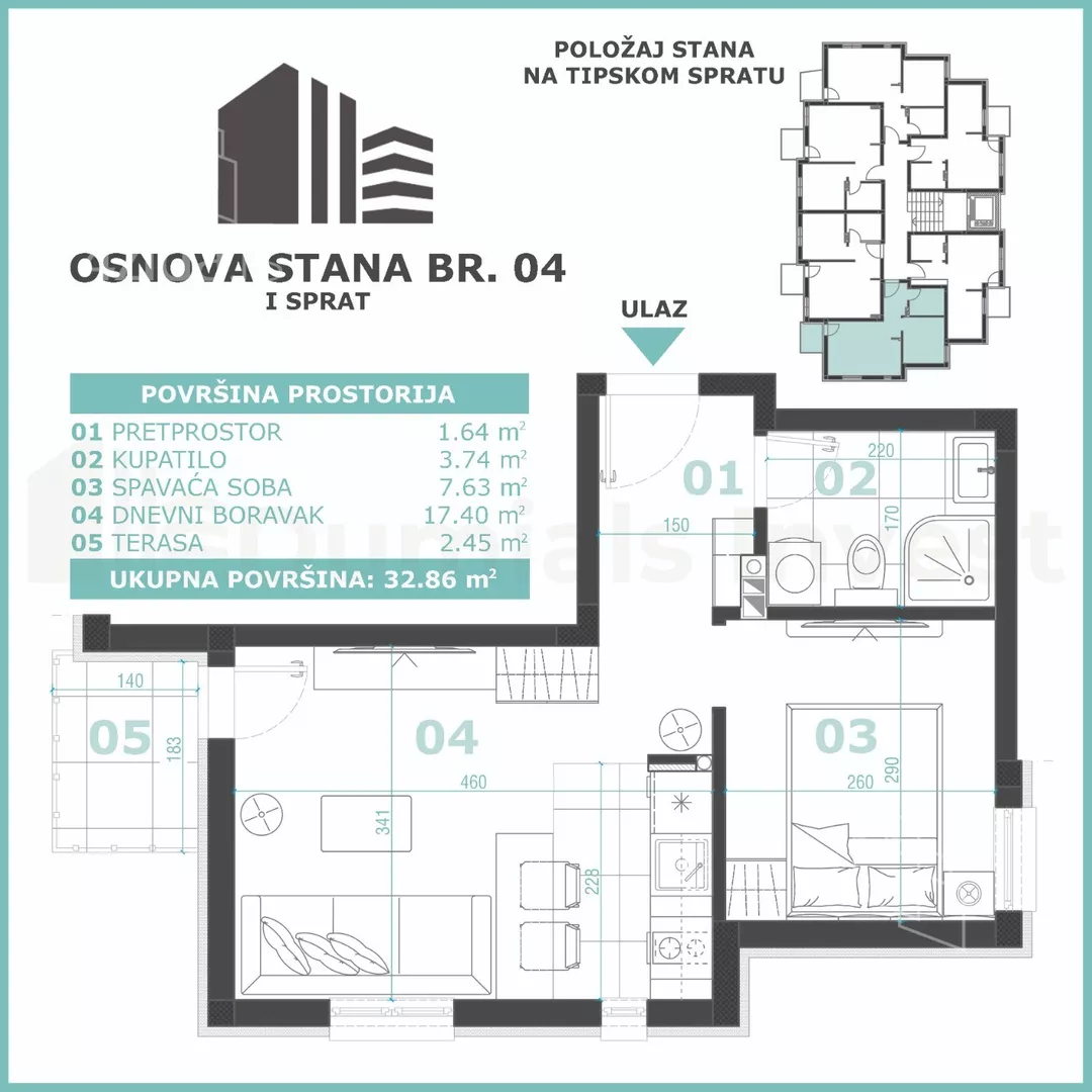 Dvosoban stan | 4zida