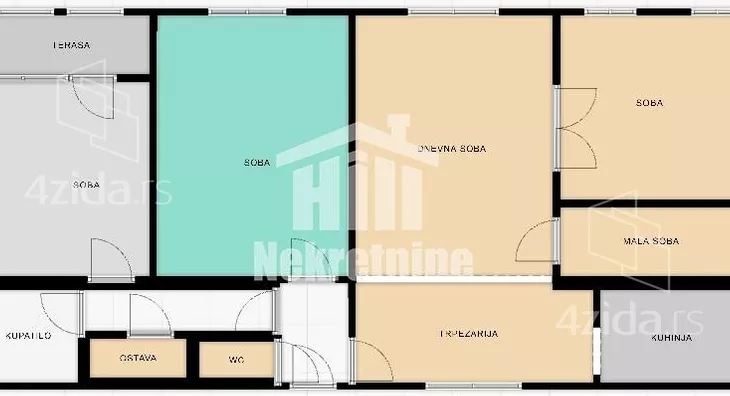 Četvoroiposoban stan | 4zida