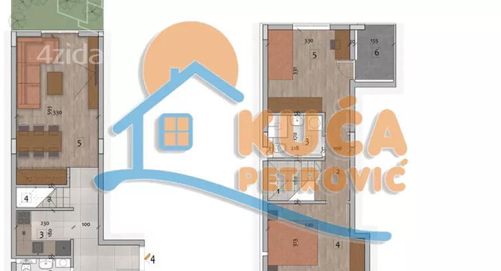 Trosoban stan | 4zida