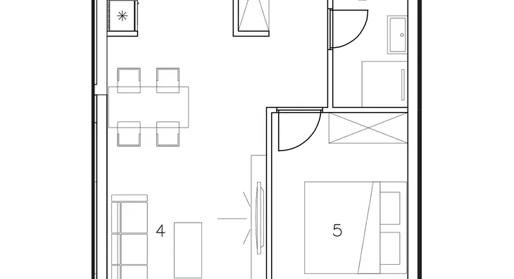 Jednoiposoban stan | 4zida