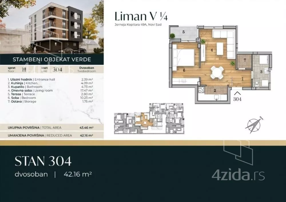 Dvosoban stan | 4zida