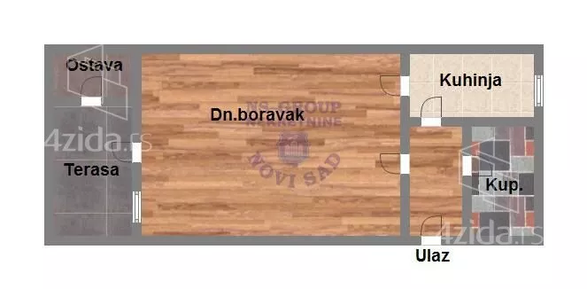 Jednosoban stan | 4zida