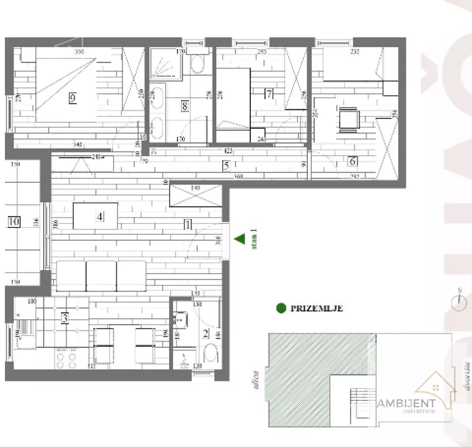 Trosoban stan | 4zida