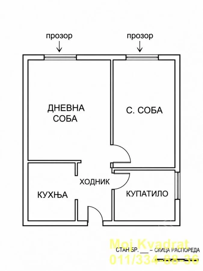 Jednoiposoban stan | 4zida