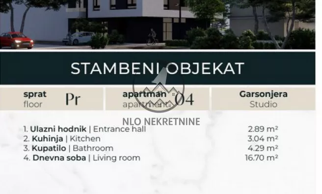 Jednosoban stan | 4zida