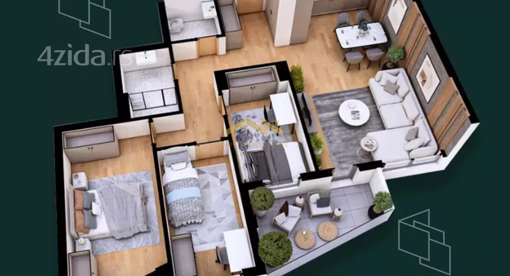 Troiposoban stan | 4zida