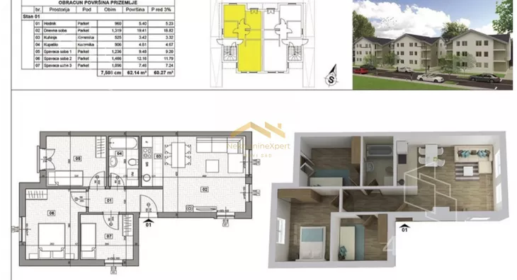 Trosoban stan | 4zida
