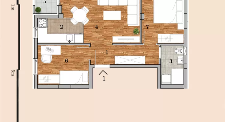 Trosoban stan | 4zida