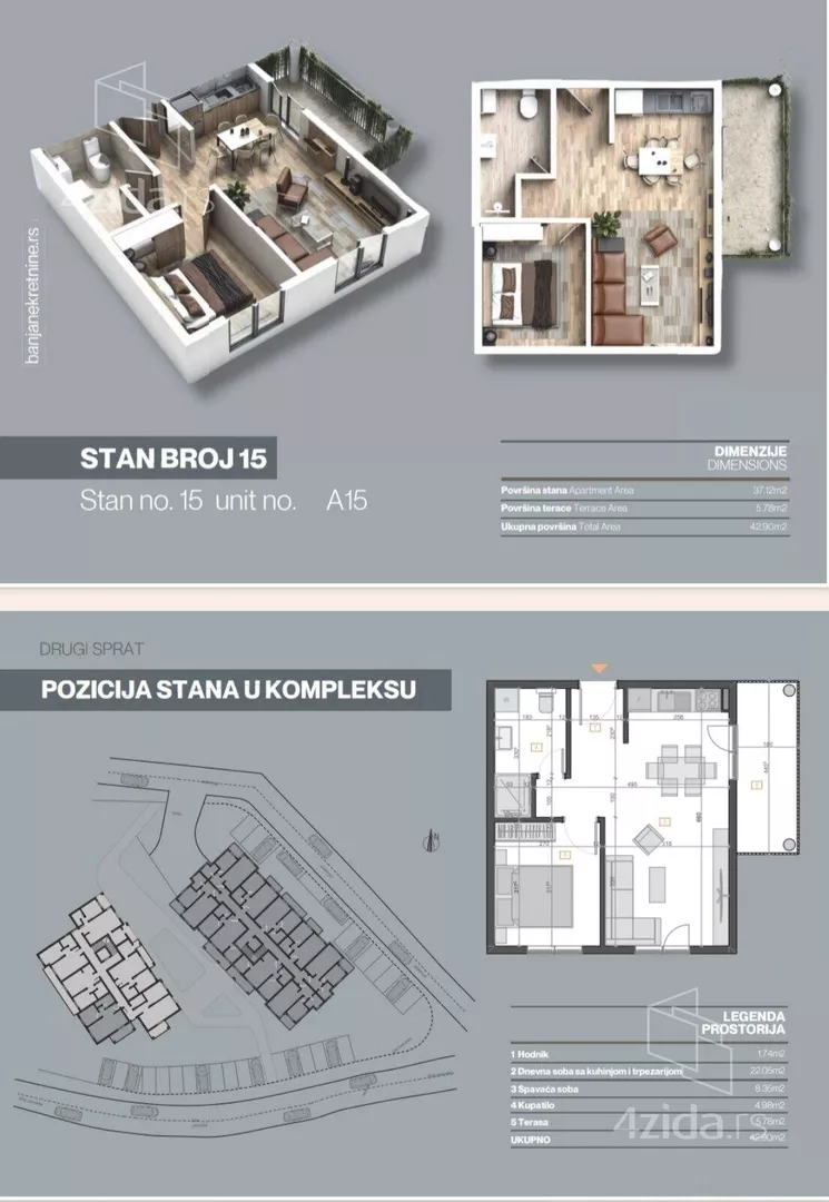 Jednosoban stan | 4zida