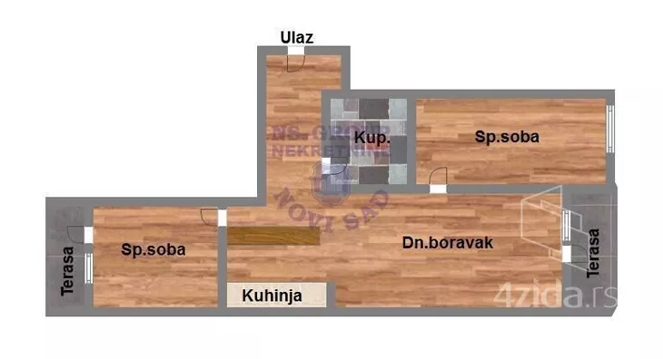 Trosoban stan | 4zida