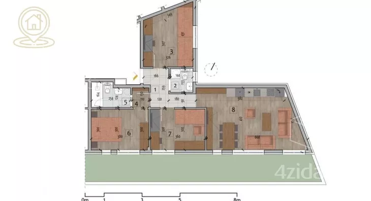 Troiposoban stan | 4zida