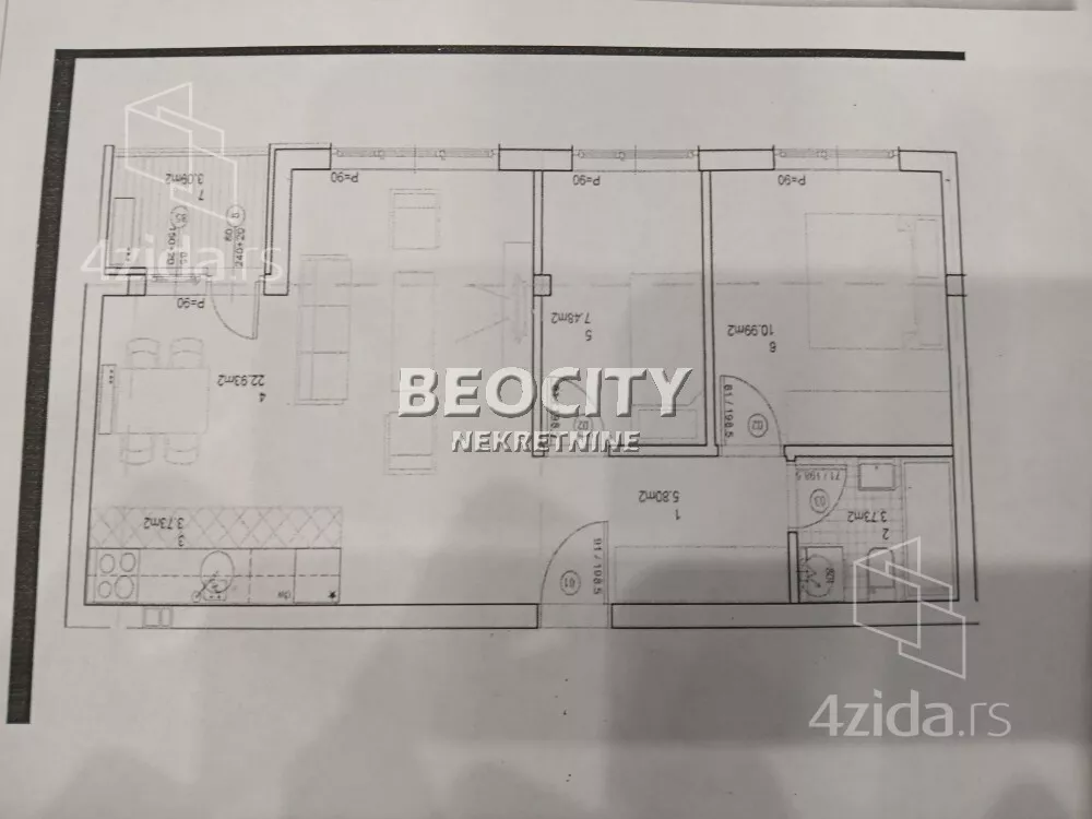 Trosoban stan | 4zida