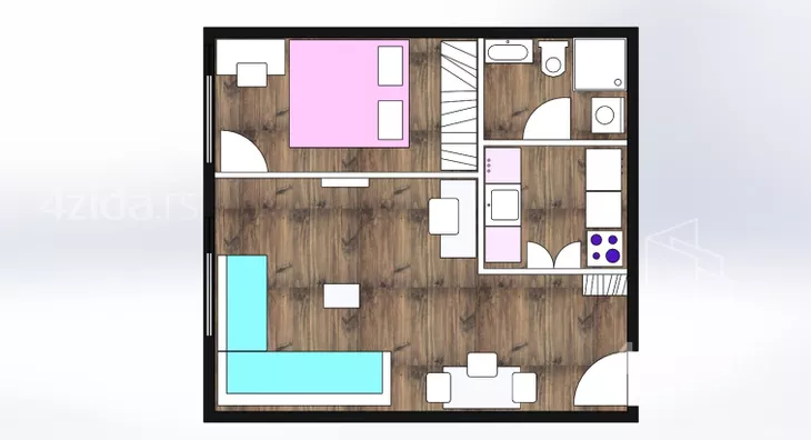 Jednoiposoban stan | 4zida