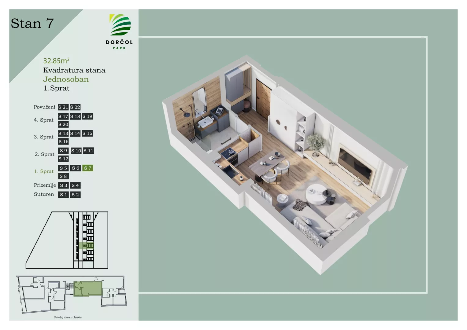 Jednosoban stan | 4zida