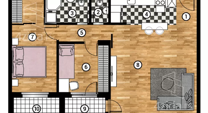 Trosoban stan | 4zida