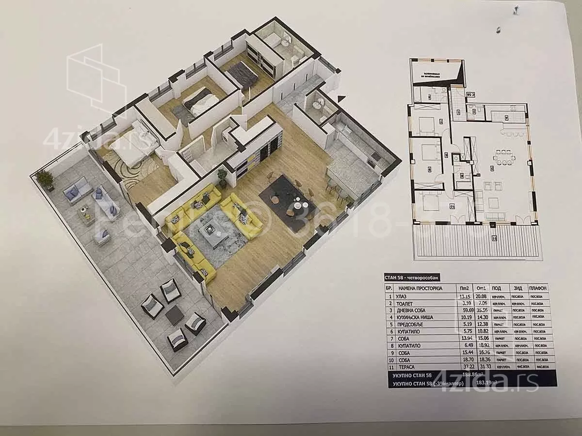 Četvorosoban stan | 4zida