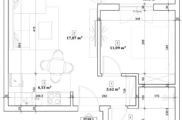 Dvosoban stan | 4zida