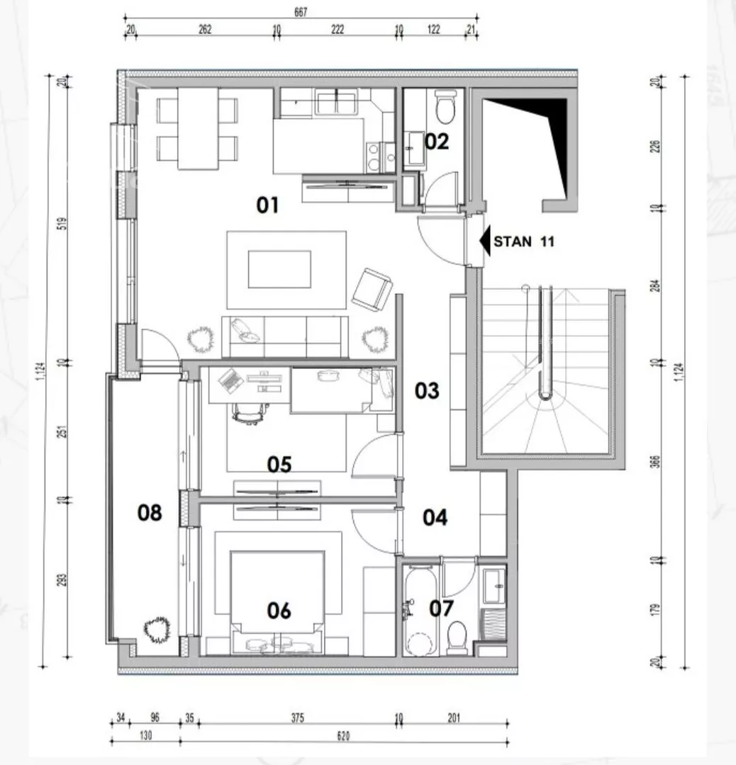 Trosoban stan | 4zida