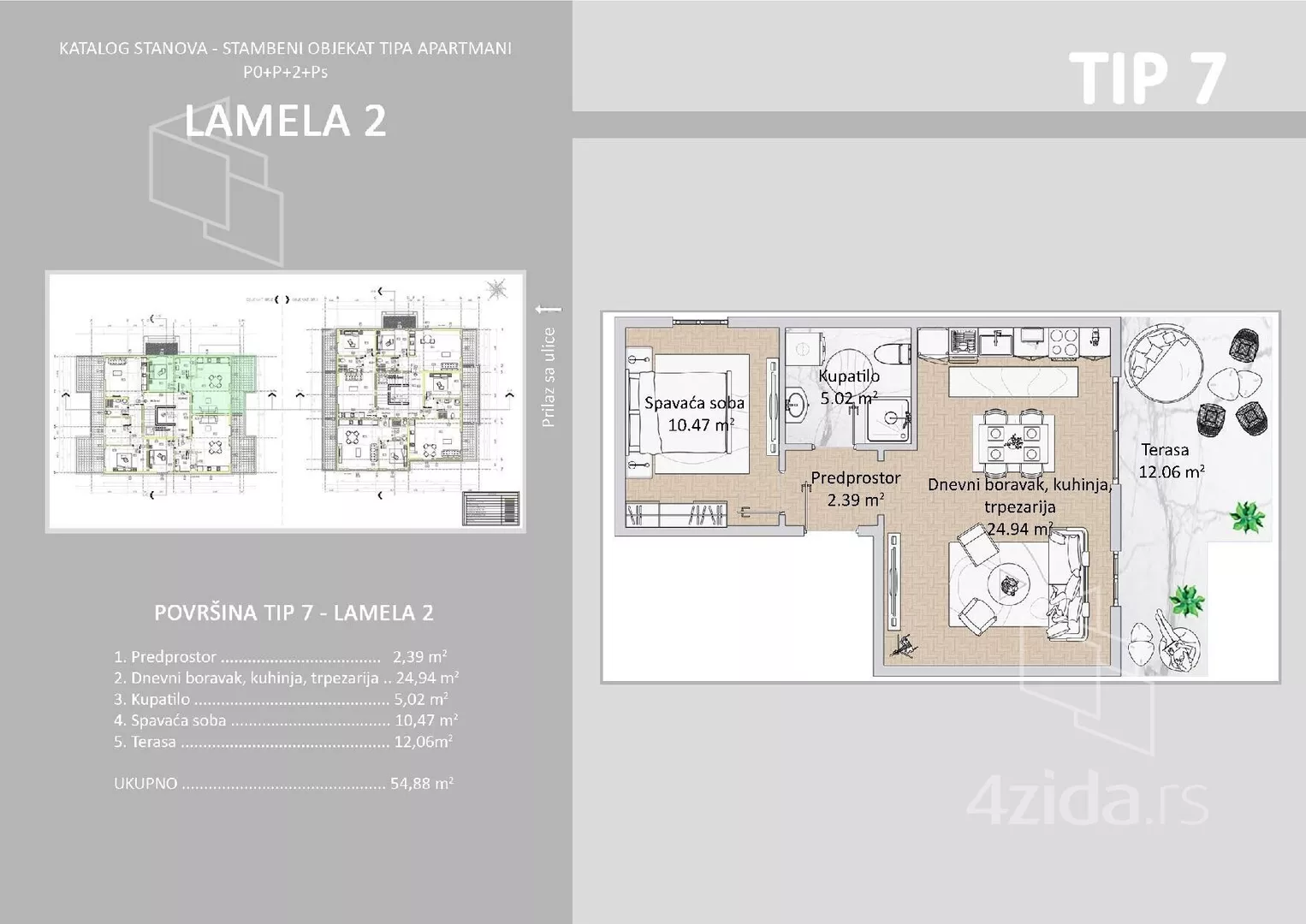 Jednosoban stan | 4zida