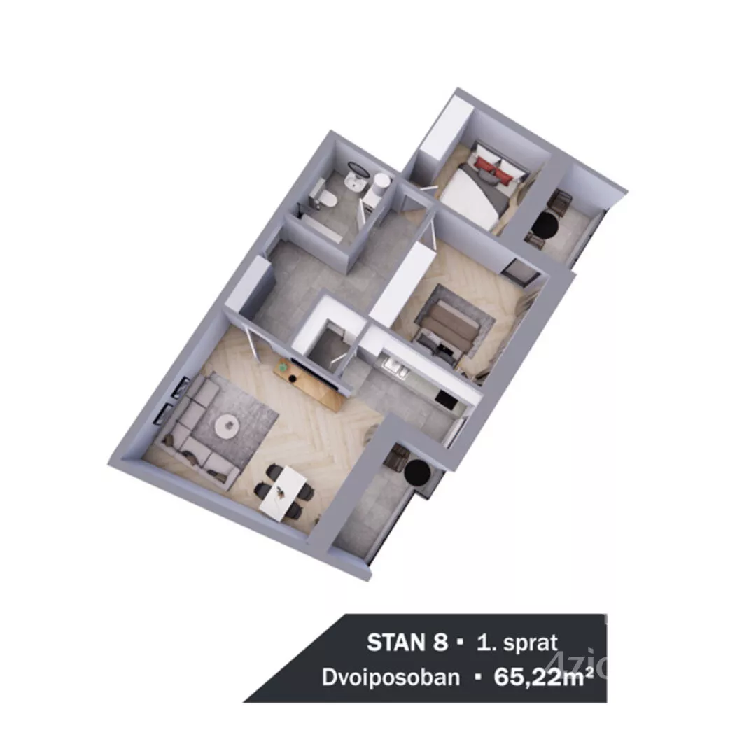 Dvoiposoban stan | 4zida