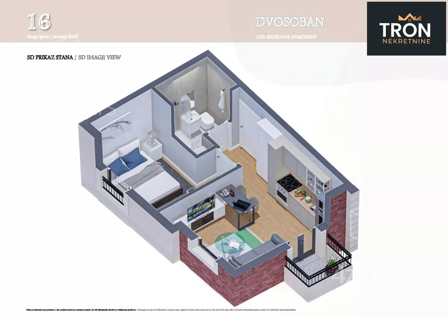 Jednosoban stan | 4zida
