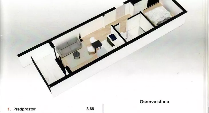 Jednosoban stan | 4zida