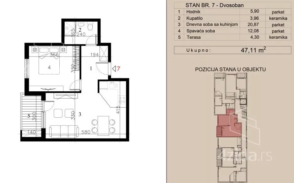 Dvosoban stan | 4zida