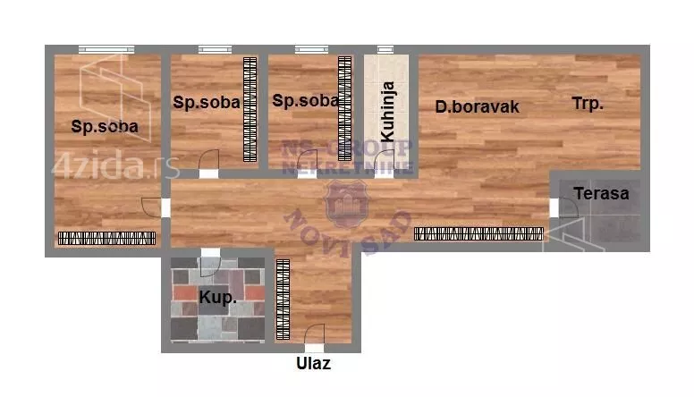 Troiposoban stan | 4zida