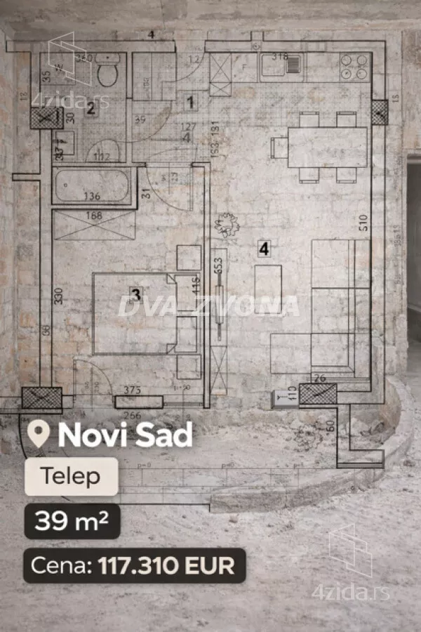 Dvosoban stan | 4zida