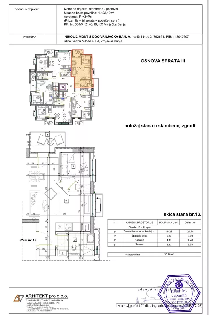 Jednoiposoban stan | 4zida