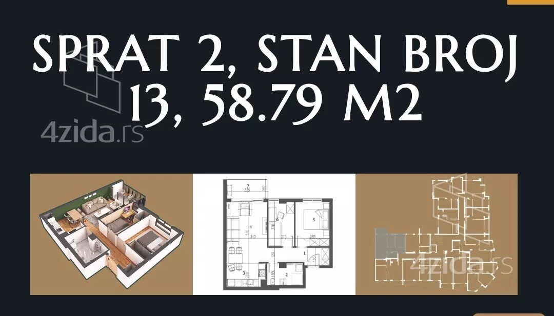 Dvosoban stan | 4zida