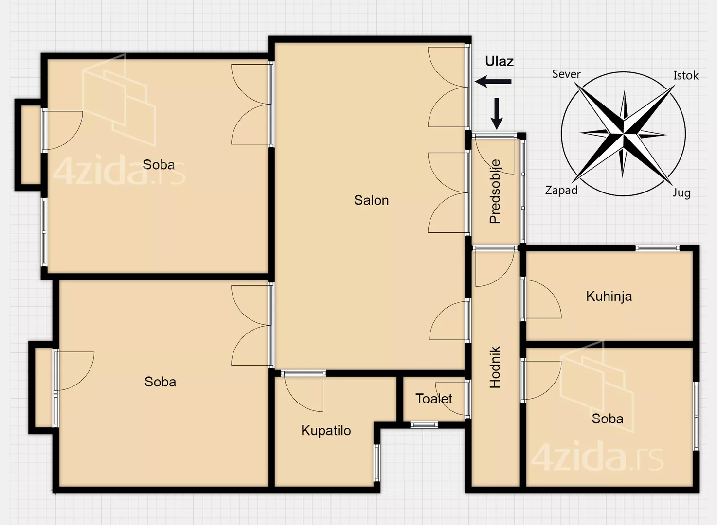 Četvorosoban stan | 4zida