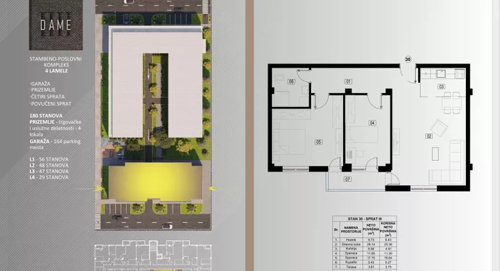 Trosoban stan | 4zida