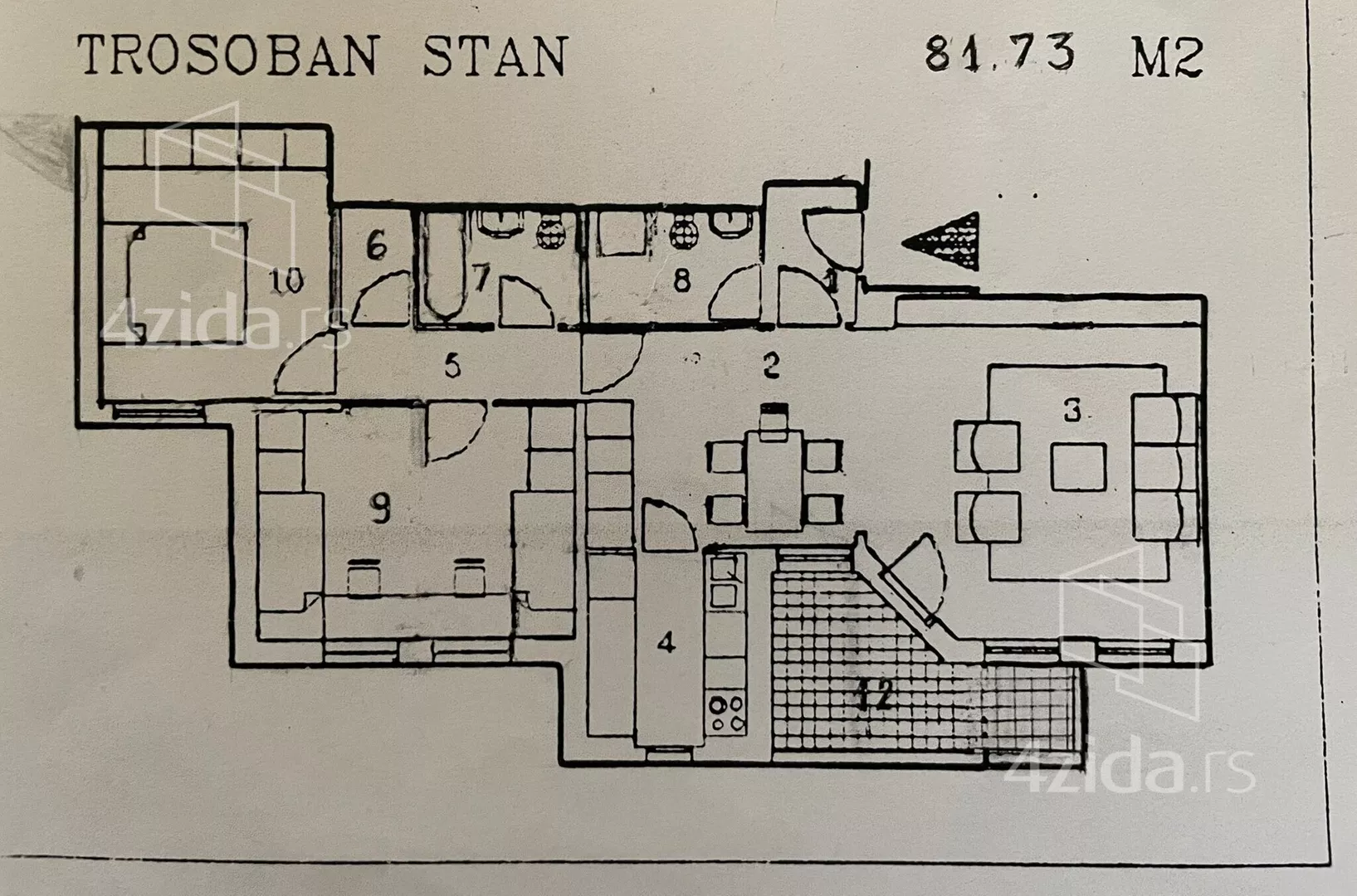 Trosoban stan | 4zida