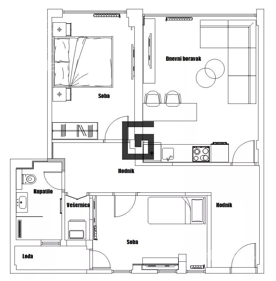 Dvoiposoban stan | 4zida