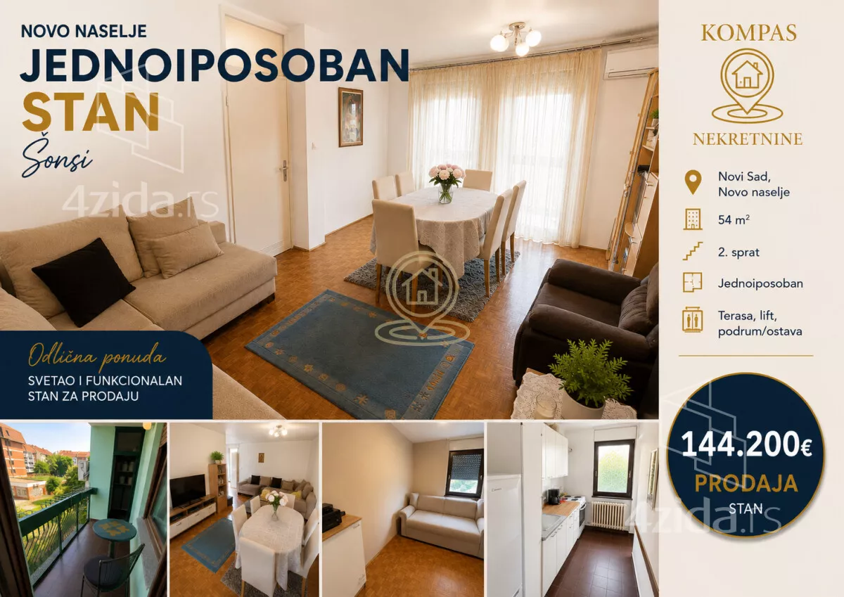 Jednoiposoban stan | 4zida