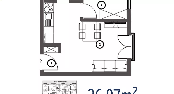 Jednosoban stan | 4zida