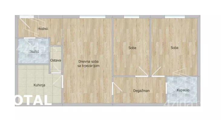 Trosoban stan | 4zida