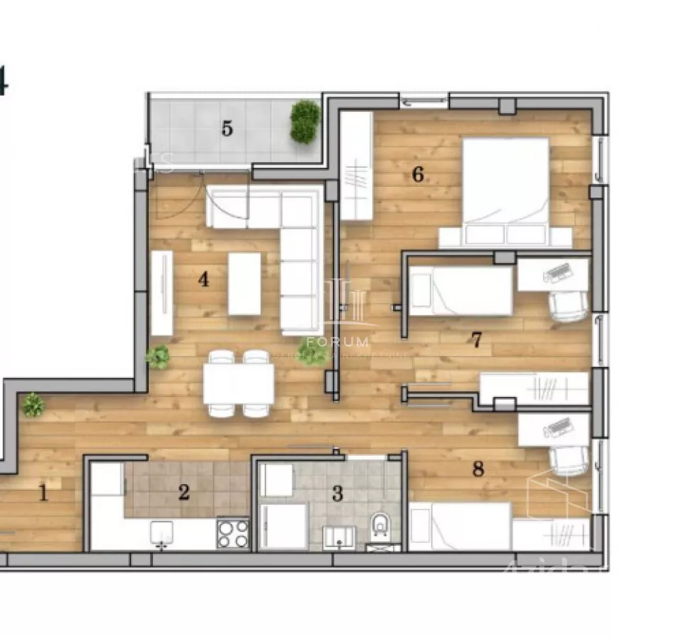 Dvosoban stan | 4zida