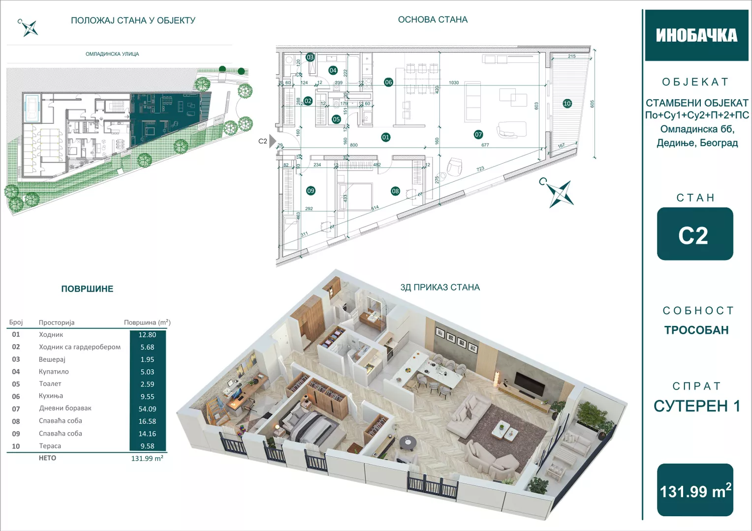 Trosoban stan | 4zida