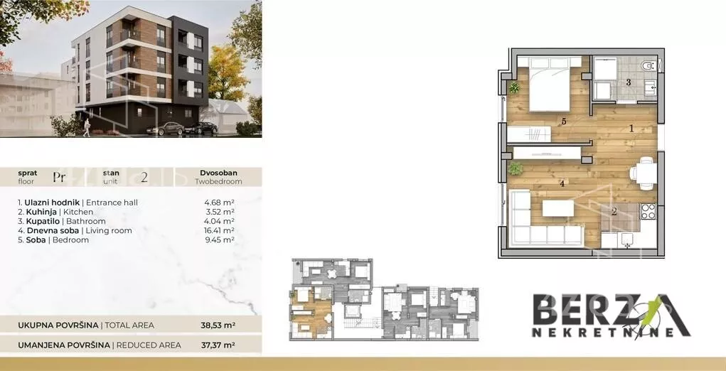 Dvosoban stan | 4zida