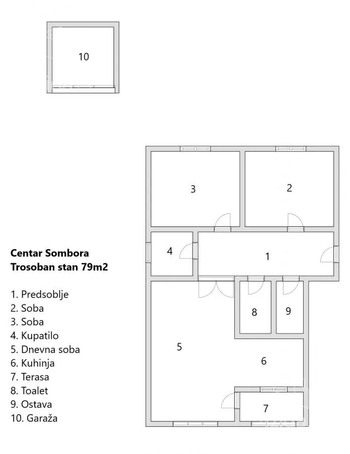 Trosoban stan | 4zida