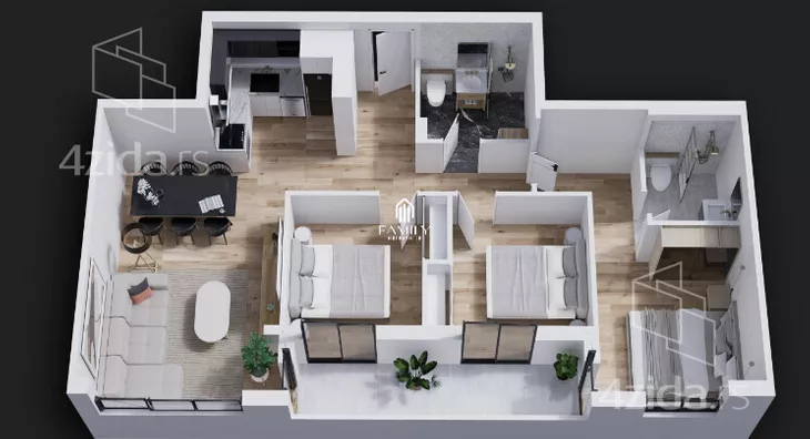 Četvorosoban stan | 4zida