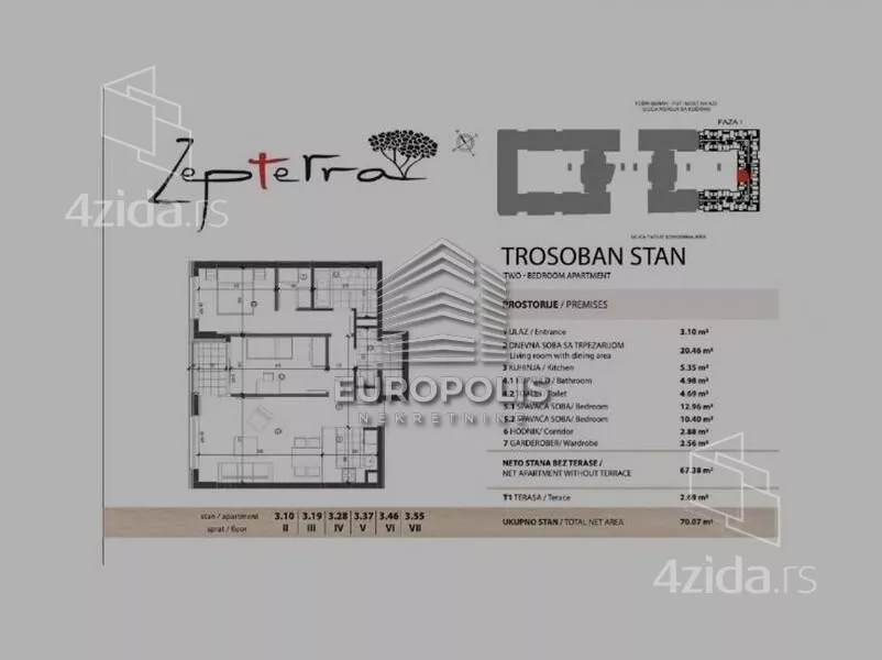 Trosoban stan | 4zida