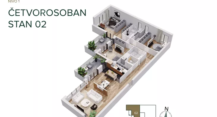 Četvorosoban stan | 4zida