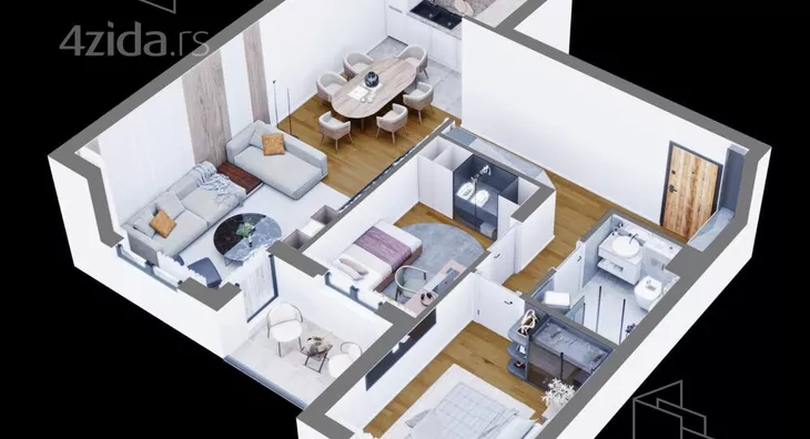 Dvoiposoban stan | 4zida