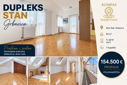 Stan na prodaju · 83 m² · Grbavica, Gradske lokacije, Novi Sad