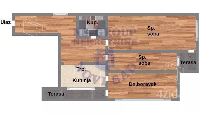 Trosoban stan | 4zida