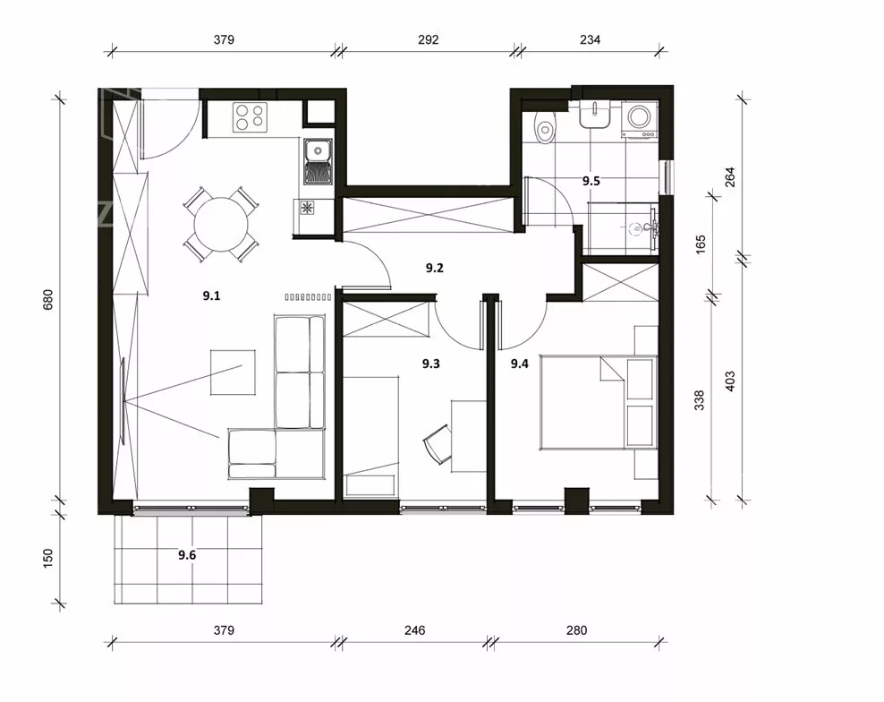 Dvoiposoban stan | 4zida